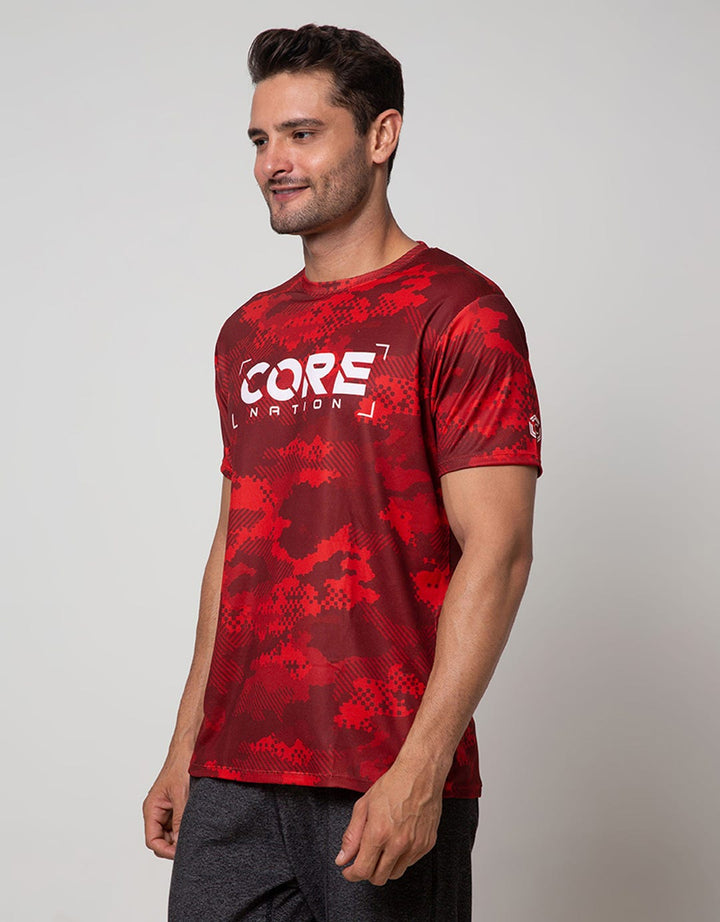 Corenation Active Camo Running Jersey T-Shirt