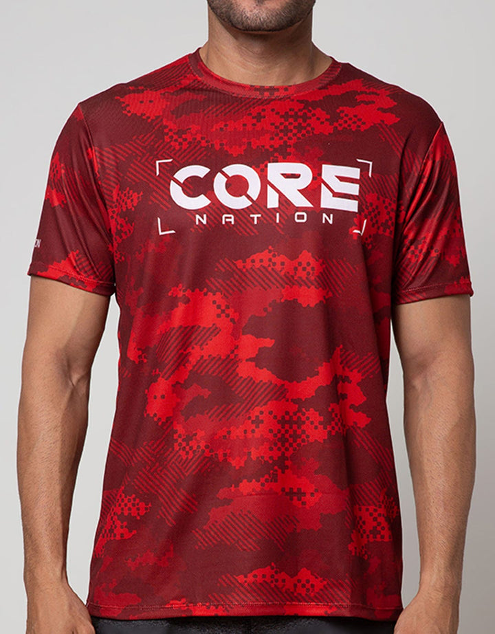 Corenation Active Camo Running Jersey T-Shirt