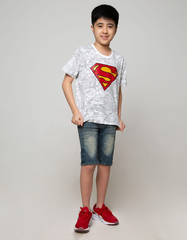 Character Short Sleeve T-Shirt Superman Comics Logo