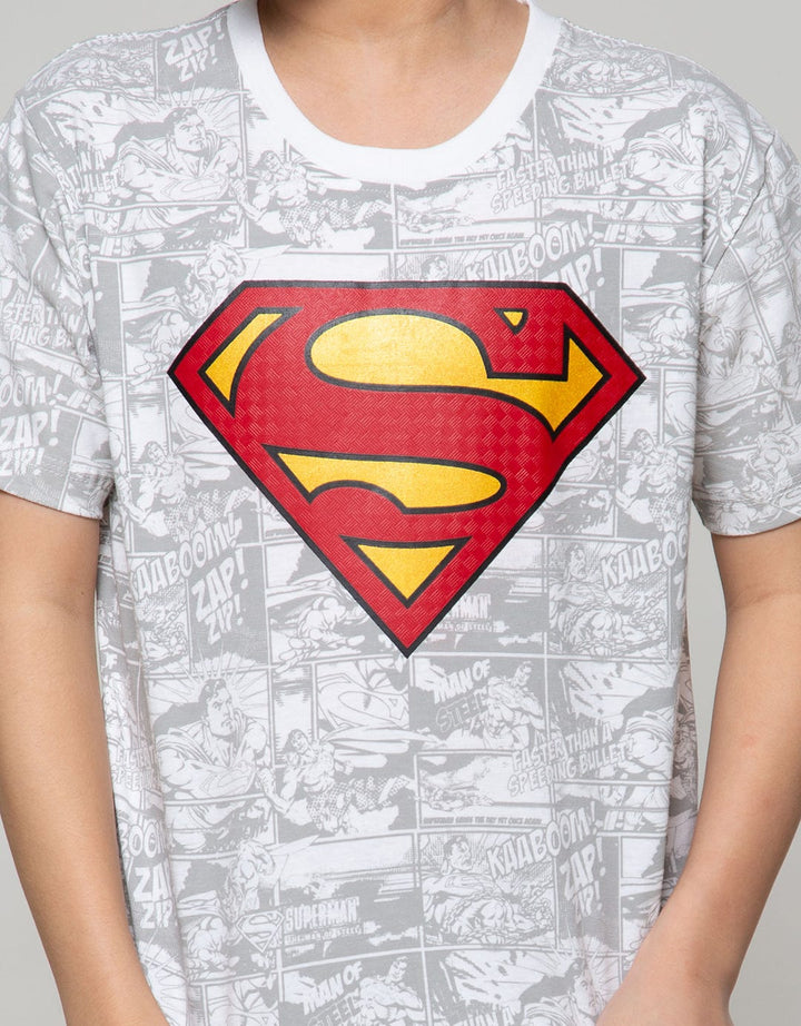 Character Short Sleeve T-Shirt Superman Comics Logo