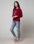 Nevada Sweatshirt Solid Overlap Hem