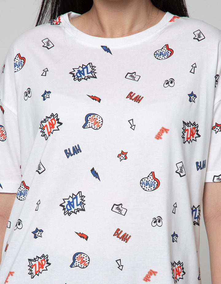 Nevada Short Sleeve SsOversized Fun Print