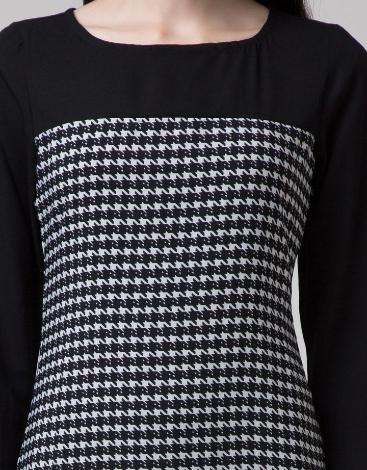 Azzar Navit Maxi Dress In Black Print