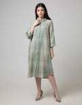 Triset Ladies Dress Plaid Motif
