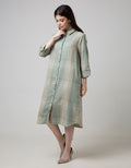 Triset Ladies Dress Plaid Motif