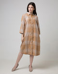 Triset Ladies Dress Plaid Motif