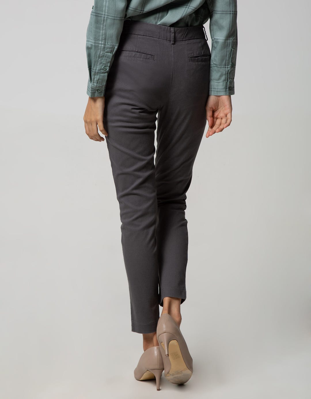 Geela Slim Fit Pants Dimgrey