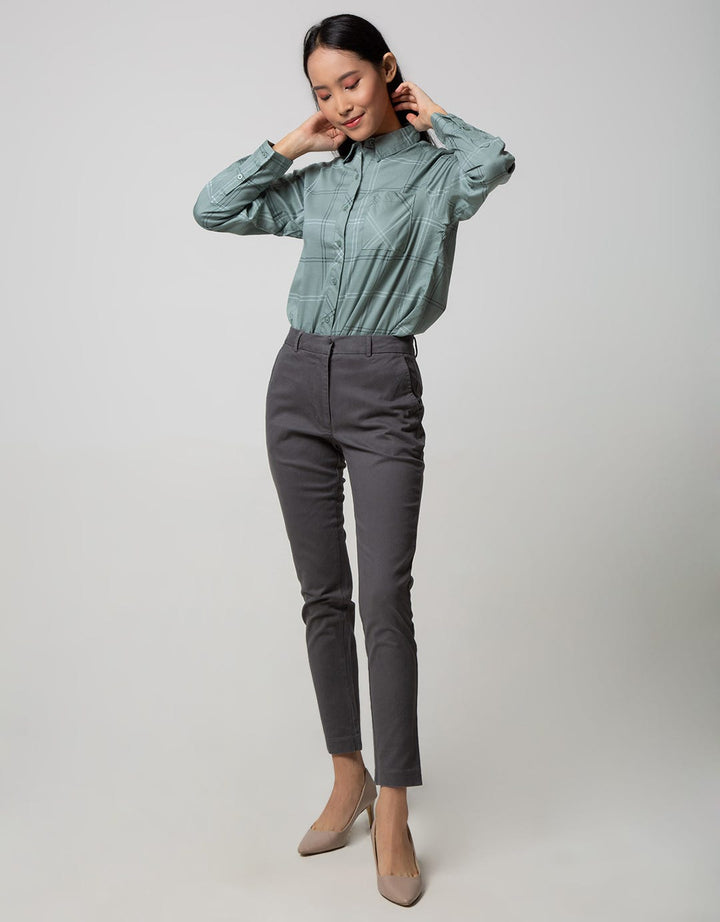 Geela Slim Fit Pants Dimgrey