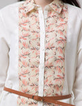 Triset Ladies Blouse Leaf Print