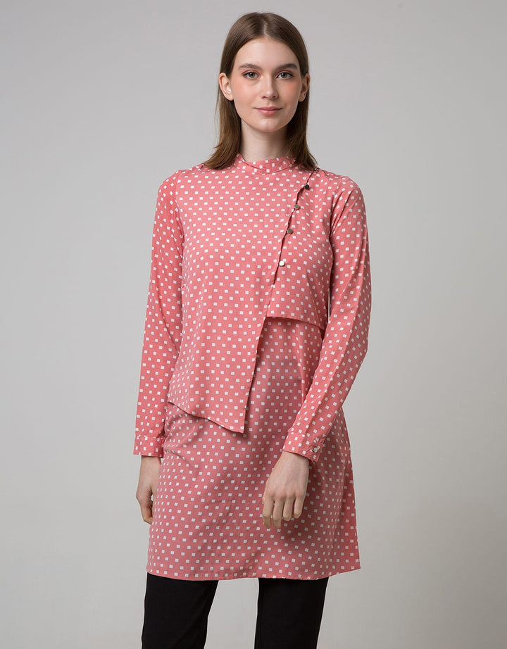 Azzar Kirvi Tunic In Black Print