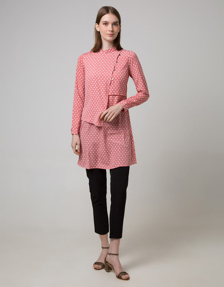 Azzar Kirvi Tunic In Black Print