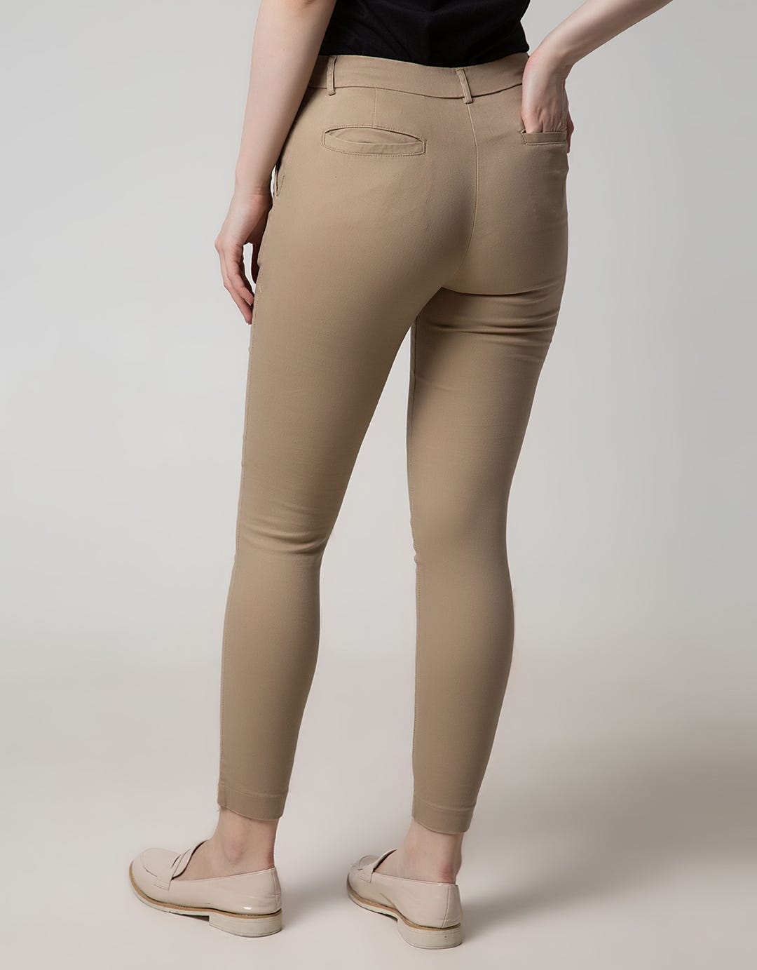 Geela Slim Fit Pants Khaky