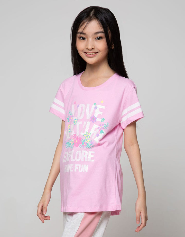Aero Short Sleeve T-Shirt Print Love Nature
