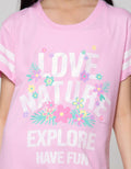 Aero Short Sleeve T-Shirt Print Love Nature