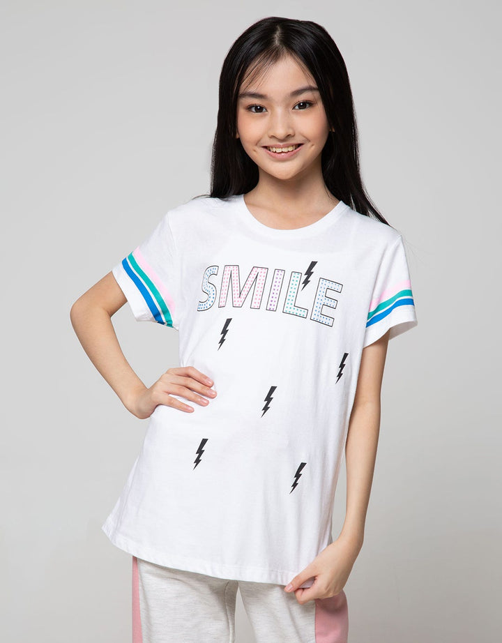 Aero Short Sleeve T-Shirt Print Smile