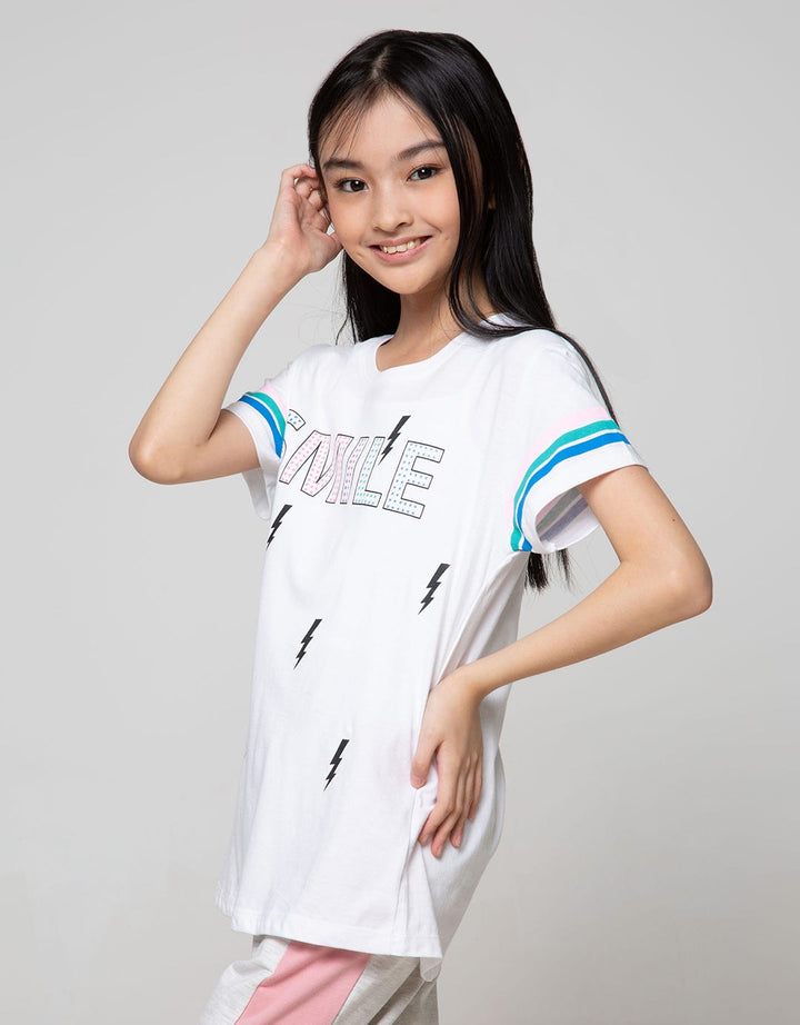 Aero Short Sleeve T-Shirt Print Smile