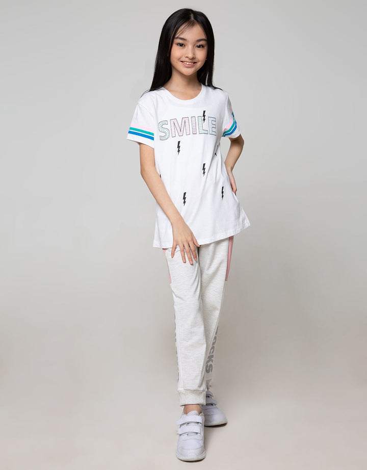 Aero Short Sleeve T-Shirt Print Smile