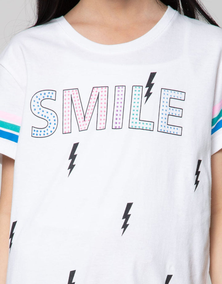 Aero Short Sleeve T-Shirt Print Smile