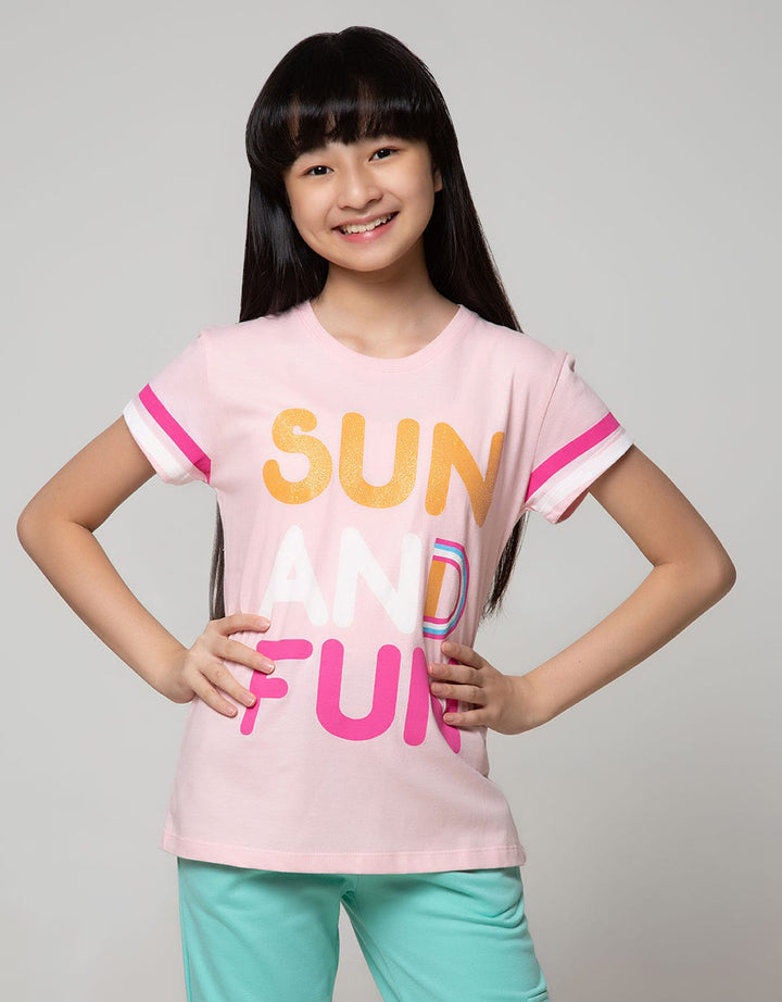 Aero Kids Short Sleeve T-Shirt Stripe Love