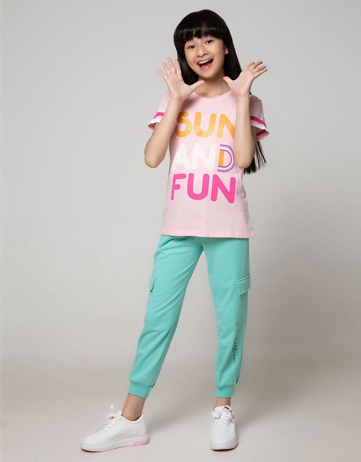 Aero Kids Short Sleeve T-Shirt Stripe Love