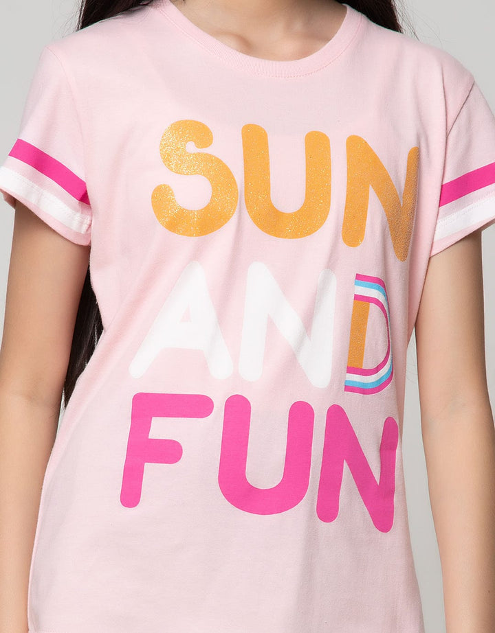 Aero Kids Short Sleeve T-Shirt Stripe Love