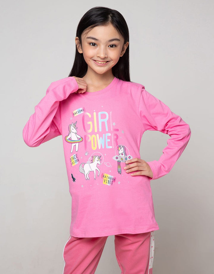 Aero Kids Long Sleeve T-Shirt Ki Unicorn Girl Power