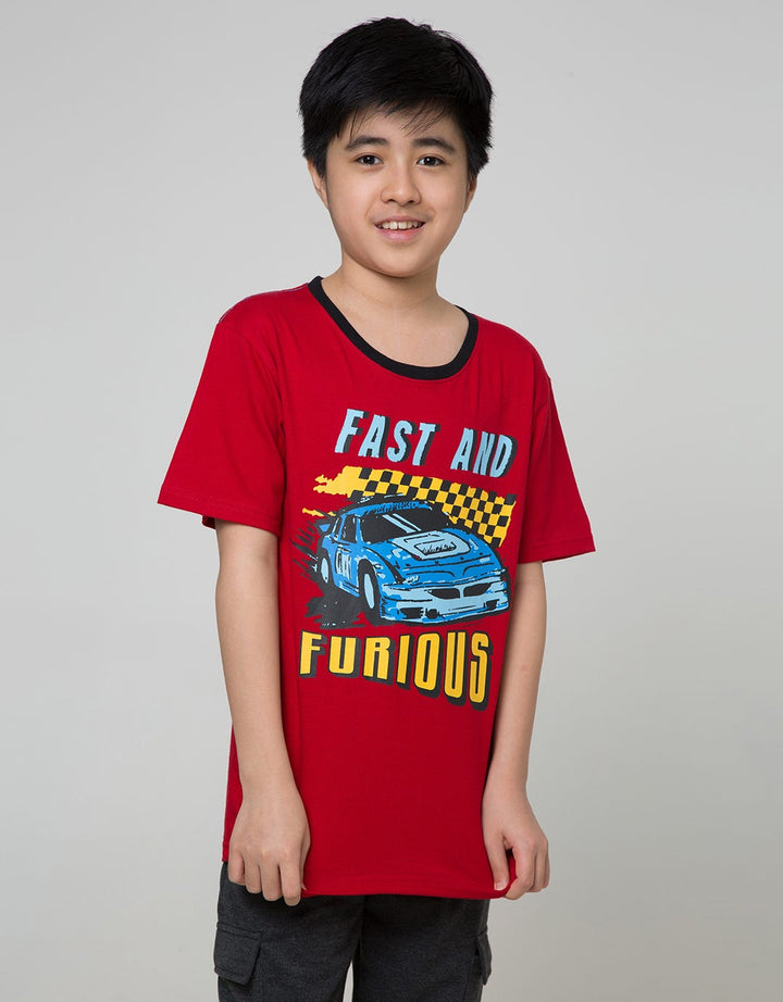 Aero Kids Short Sleeve T-Shirt Printnofloc Regu Lukis Fast And Furious
