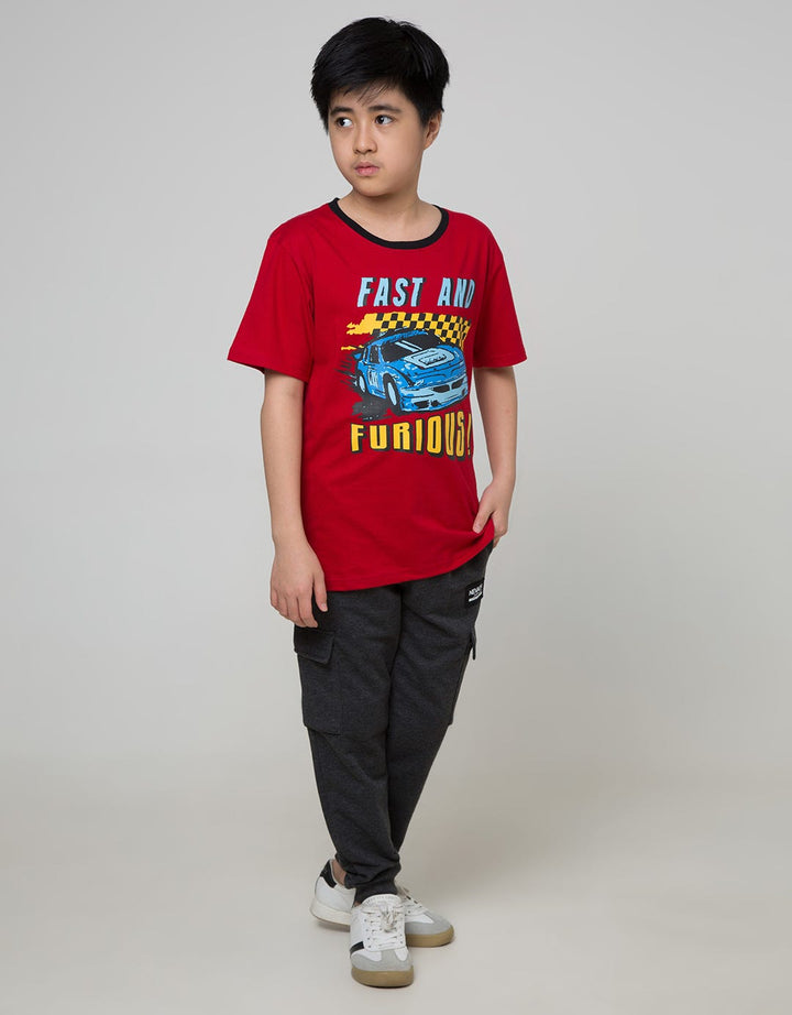 Aero Kids Short Sleeve T-Shirt Printnofloc Regu Lukis Fast And Furious