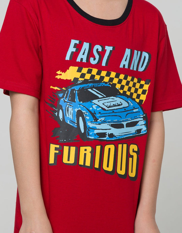 Aero Kids Short Sleeve T-Shirt Printnofloc Regu Lukis Fast And Furious