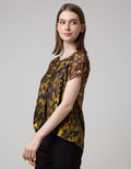 Sophistix Elio Blouse In Brown Print