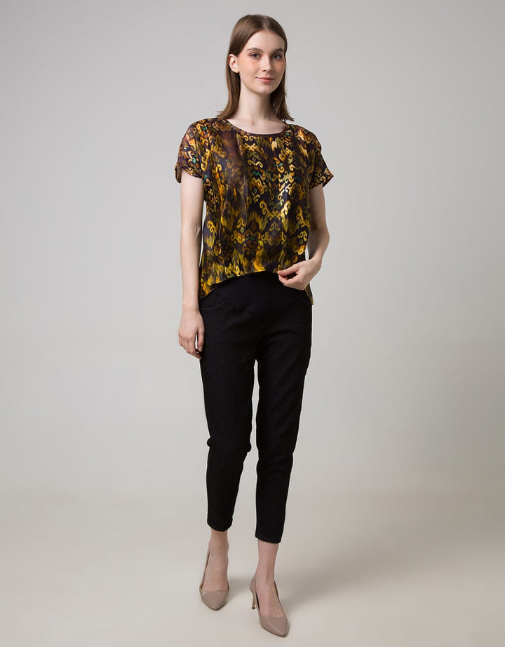 Sophistix Elio Blouse In Brown Print