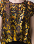 Sophistix Elio Blouse In Brown Print