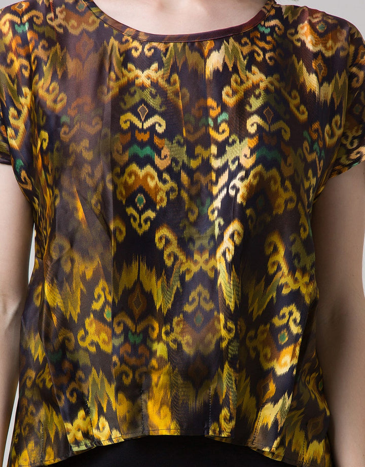 Sophistix Elio Blouse In Brown Print