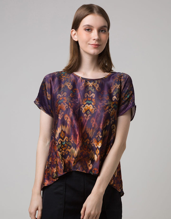 Sophistix Elio Blouse In Brown Print