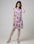 Sophistix Arya Dress In Blue Grey Print