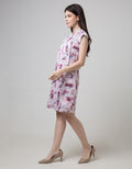 Sophistix Arya Dress In Blue Grey Print