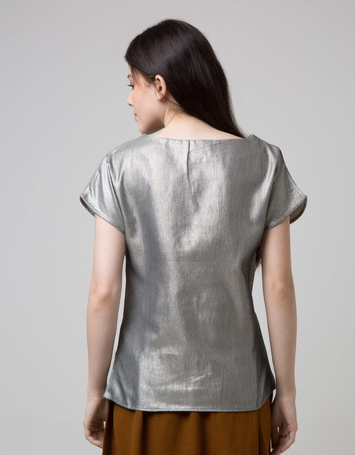Sophitix Kiwi Blouse In Pink Glitter