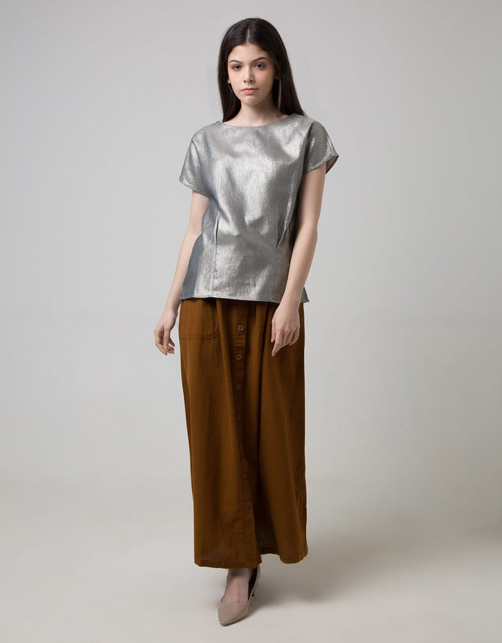 Sophitix Kiwi Blouse In Pink Glitter