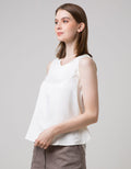 Sophistix Sharin Blouse With Lace In Black