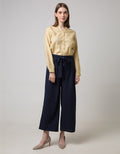 Sophistix Aria Pants In Navy W/ Belt