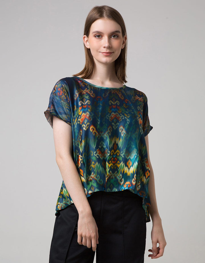 Sophistix Elio Blouse In Brown Print