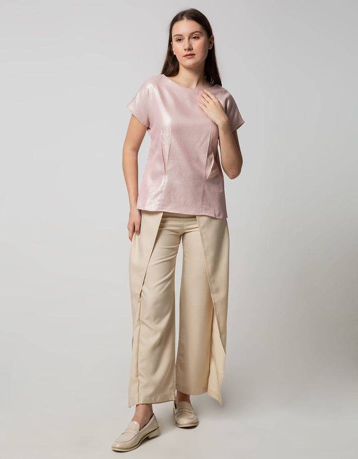 Sophitix Kiwi Blouse In Pink Glitter