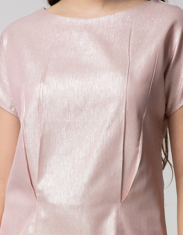 Sophitix Kiwi Blouse In Pink Glitter
