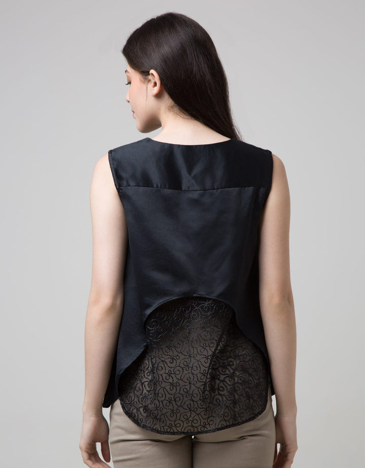 Sophistix Sharin Blouse With Lace In Black
