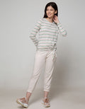 Nevada Jogger Long Pants Terry Solid Zipper