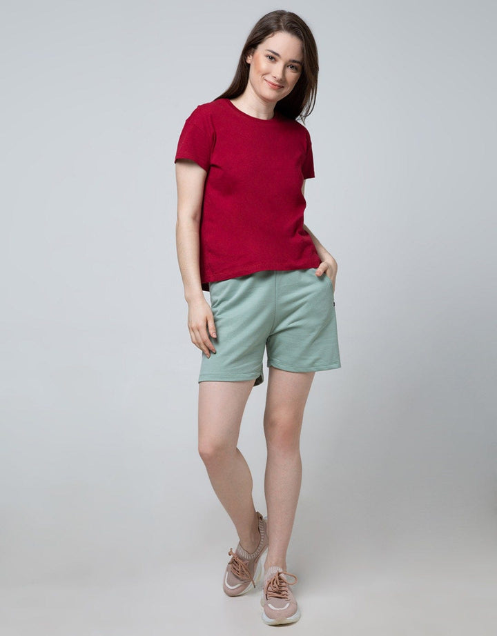 Nevada Short Pants Terry Solid Zipper Pocket