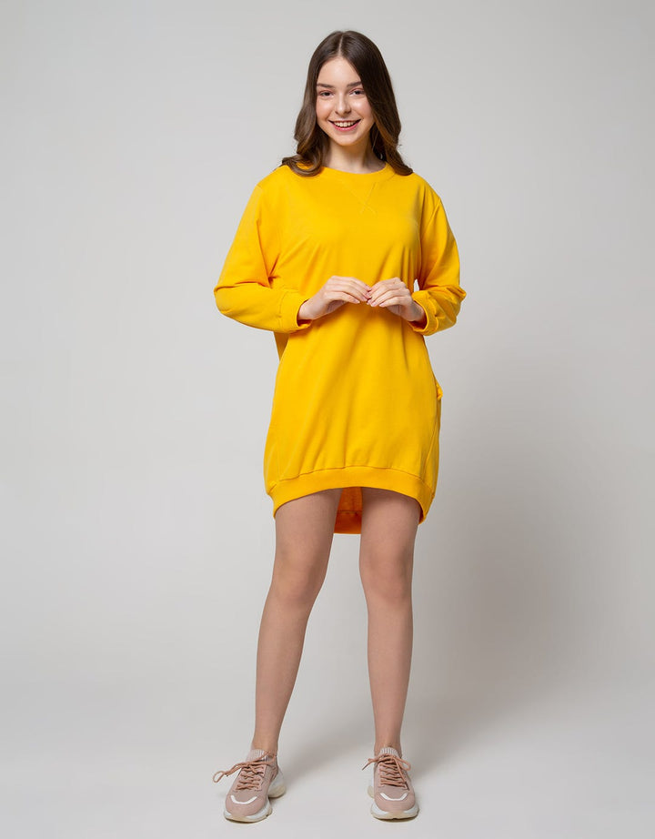 Nevada Long Sleeve Midi Dress Ns Cos