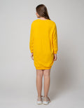 Nevada Long Sleeve Midi Dress Ns Cos