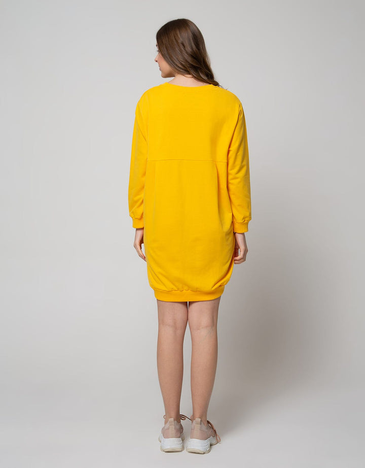 Nevada Long Sleeve Midi Dress Ns Cos