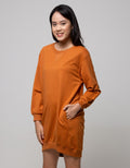 Nevada Long Sleeve Midi Dress Ns Cos